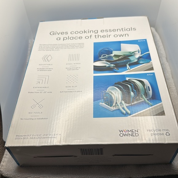 Brand New YouCopia - YouCopia StoreMore Expandable Cookware Rack White - Picture 3 of 3